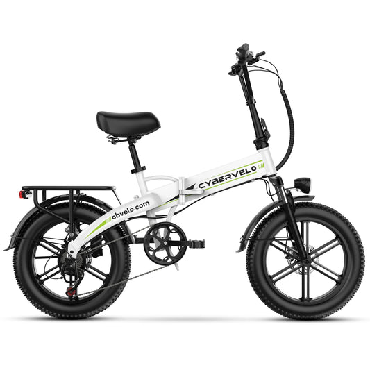 1000W Folding Electric Bike with 80 Mile Range - 28MPH Fat Tire E-Bike with Waterproof Battery - wEbike
