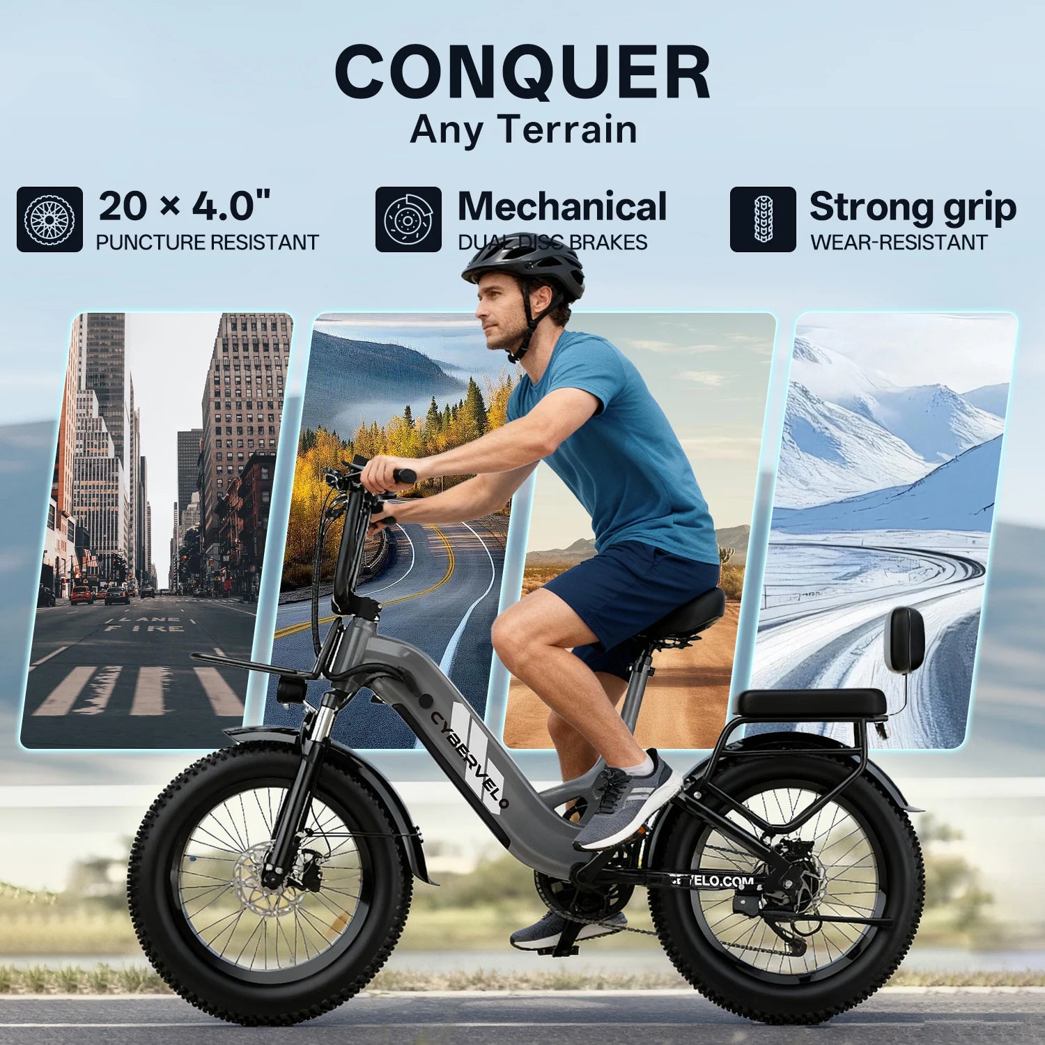 1500W Step-Through Electric Bike with Removable Battery - 80 Mile Range 30MPH Fat Tire E-Bike - wEbike