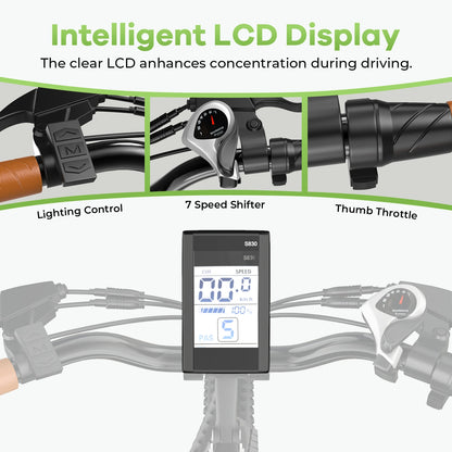 1000W Step-Through Electric Bike with Removable Battery - 80 Mile Range 28MPH City E-Bike - wEbike