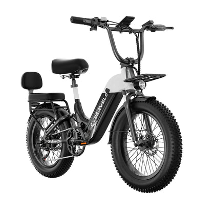 1500W Step-Through Electric Bike with Removable Battery - 80 Mile Range 30MPH Fat Tire E-Bike - wEbike