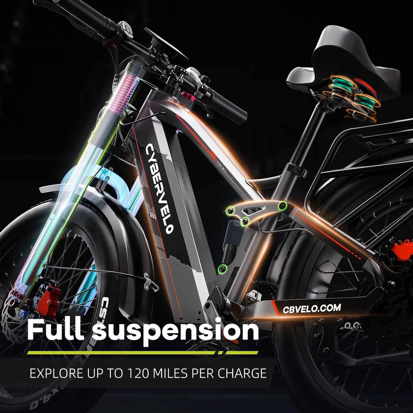 5000W Ultra-Power Electric Bike with 120 Mile Range - 50MPH All-Terrain Fat Tire E-Bike for Adults - wEbike