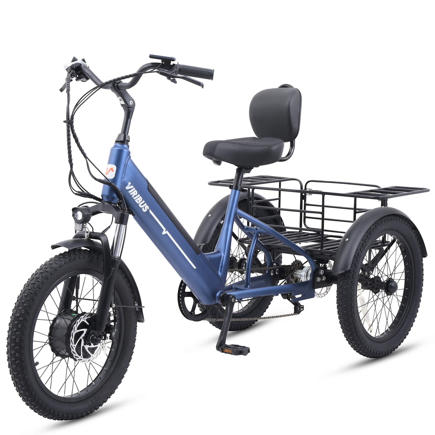 Viribus SC5 Fat Tire Electric Tricycle - 750W 3-Wheel E-Trike with 20" Fat Tires for Adults - wEbike